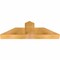 Ekena Millwork Portland Rough Sawn Timber Gable Bracket, Western Red Cedar, 36"W x 12"H x 4"D x 6"F, 8/12 Pitch GBW036X12X0406POR00RWR - alternate 3